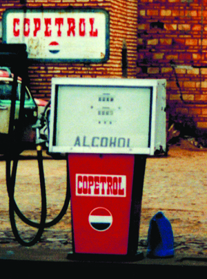 Where does a drunkard go for his fill of alcohol? A petrol station in Brazil of course.